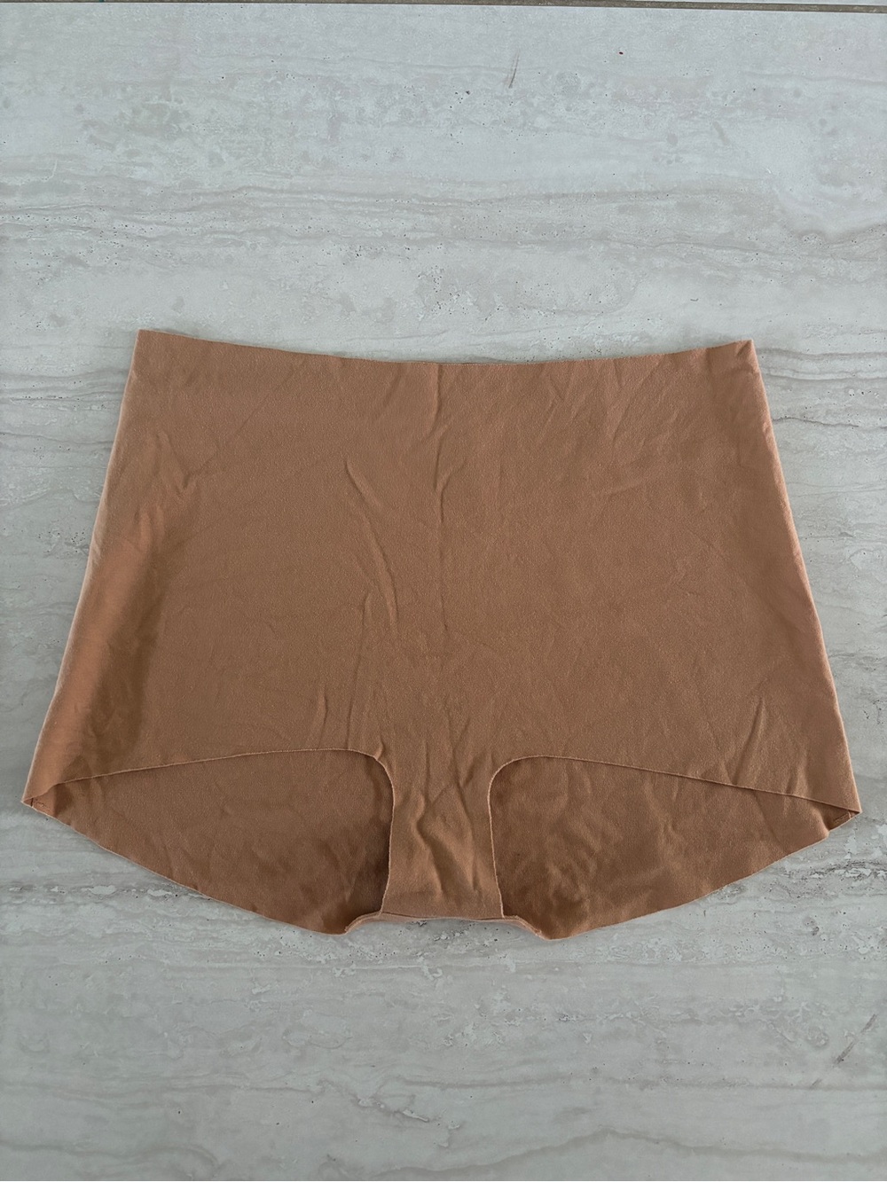 Panty Promise Organic Cotton No Show High Waist Cotton Shortie in Sand